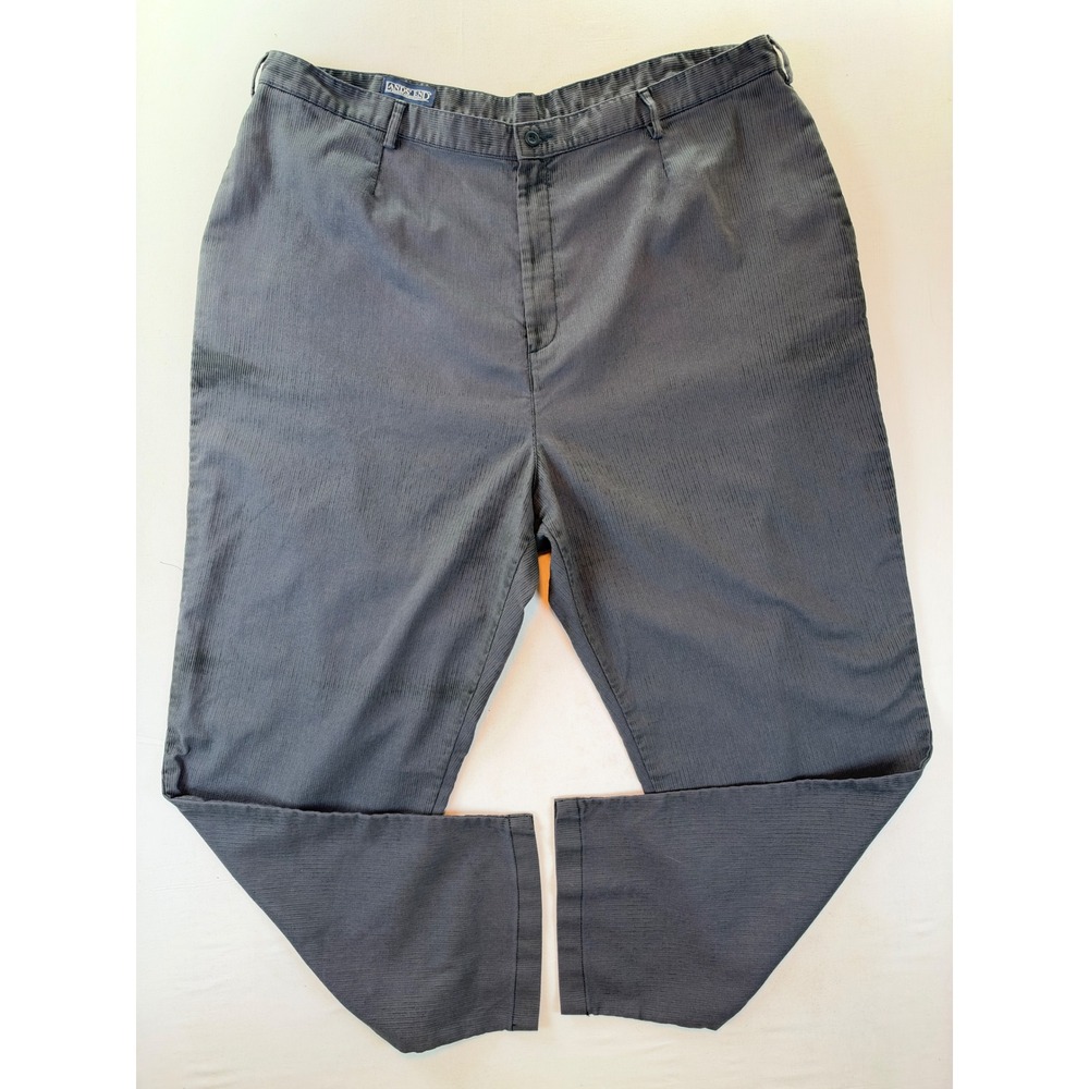 Lands End Gray Corduroy Pants Womens 24W Straight Leg High Rise Charcoal Pant